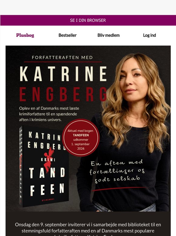 Mød Katrine Engberg til en spændende aften i krimiens univers