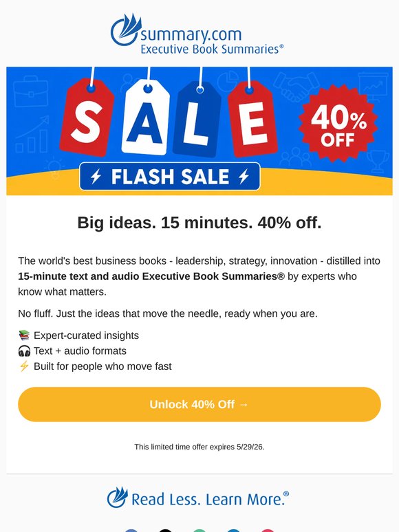 🚨Flash Sale - 40% Off!