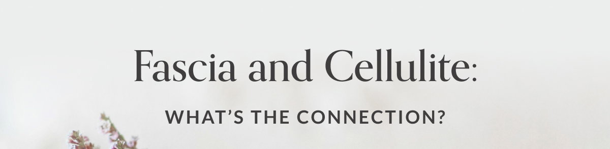 Fascia and Cellulite: What's The Connection?
