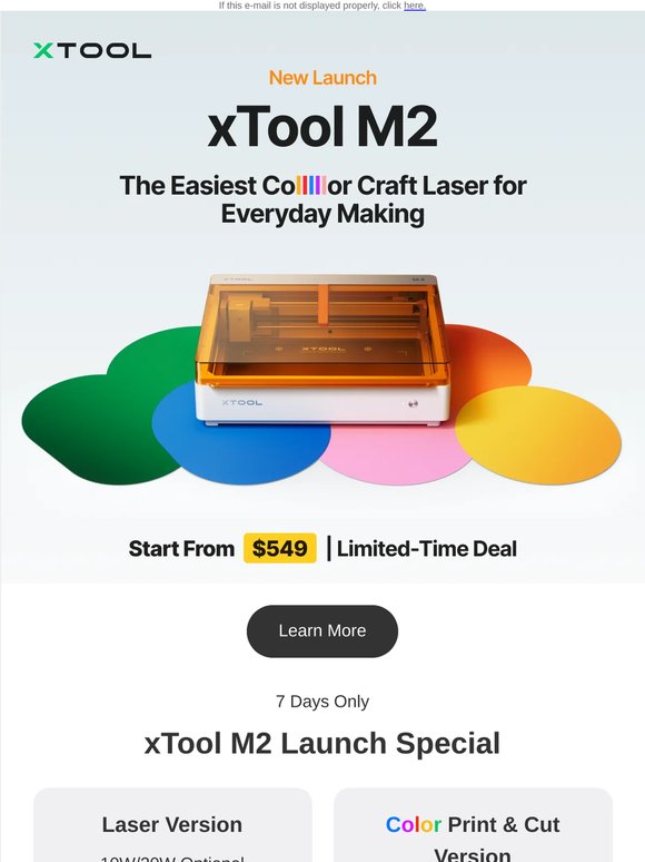 🚀 New Launch: xTool M2
