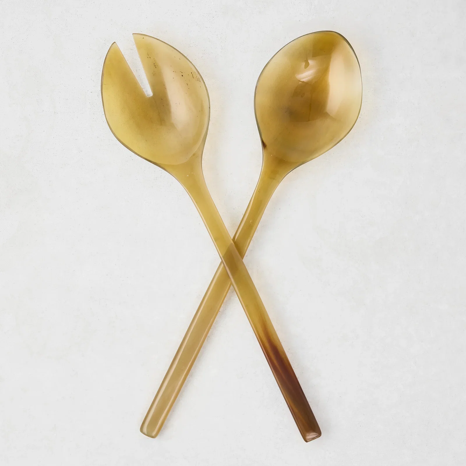 Image of Light Horn Thin Salad Server Set