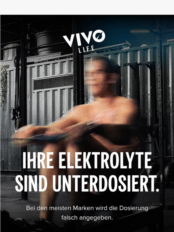 Deine Elektrolyte sind unterdosiert