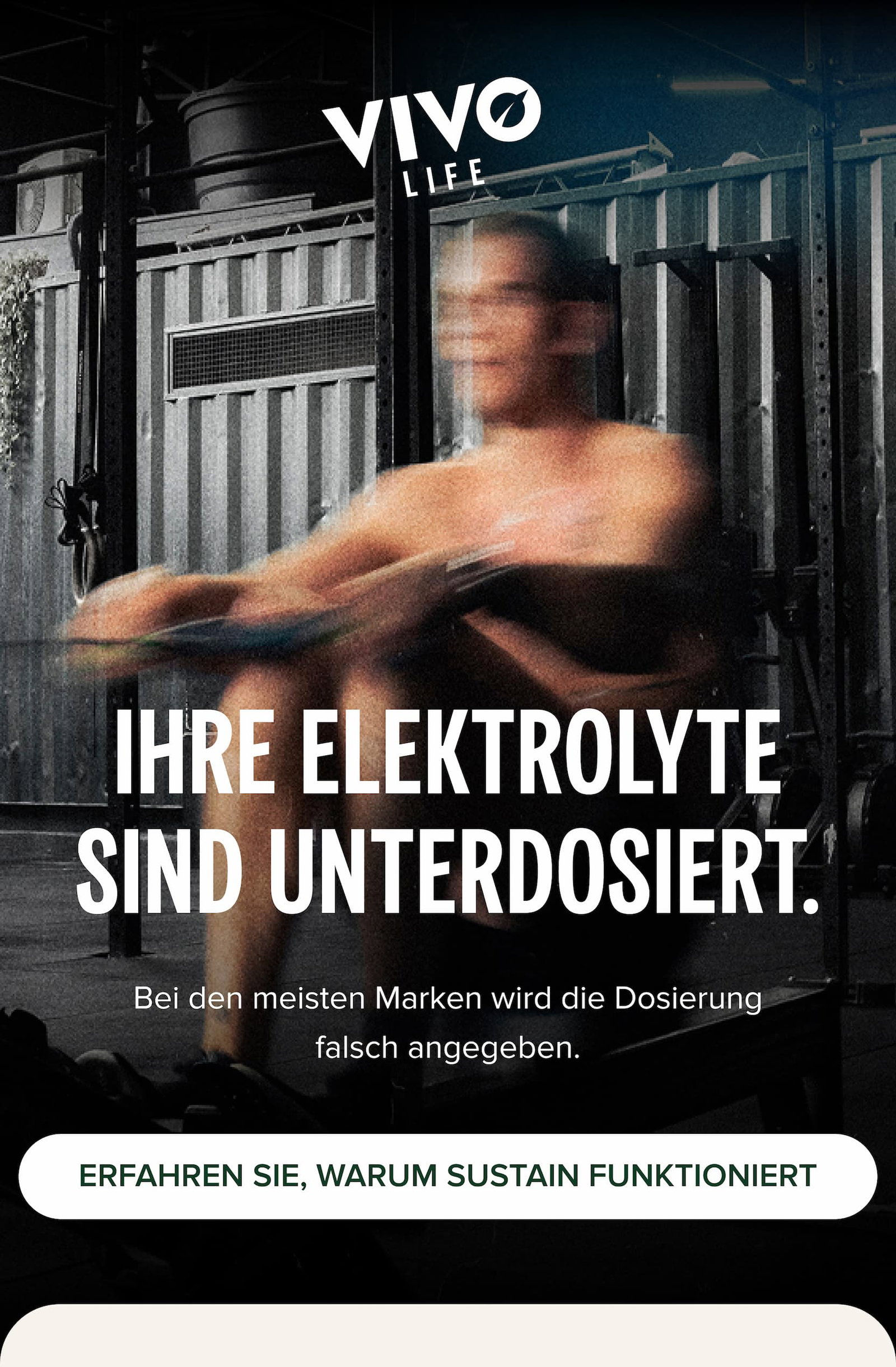 Ihre Elektrolyte sind unterdosiert.