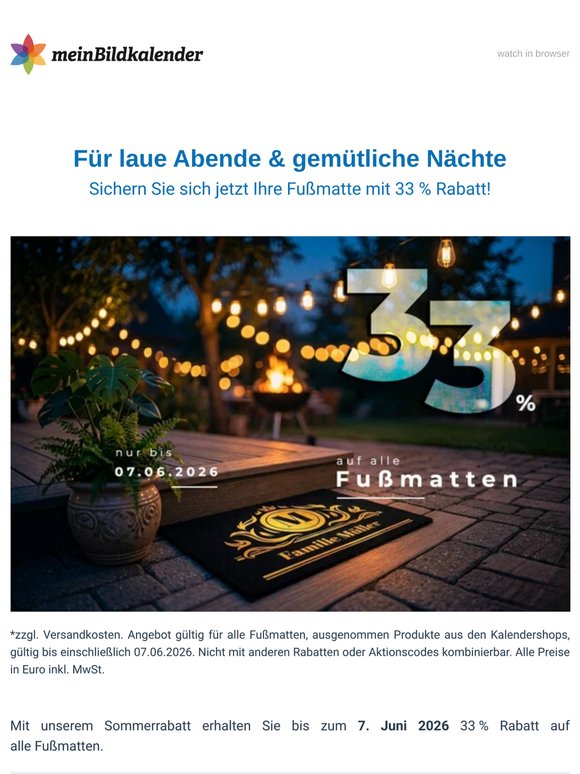 Bringen Sie den Sommer zum Strahlen – schon vor der Haustür!☀️
