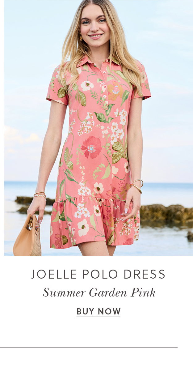 Joelle Polo Dress Summer Garden Pink