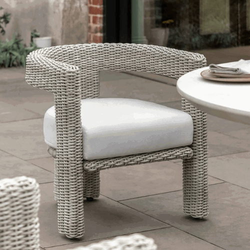 Hvar Set of 2 Outdoor Dining Chairs - Grey