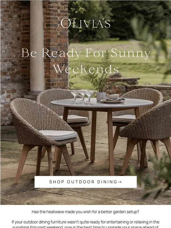Time To Upgrade Your Garden Furniture?