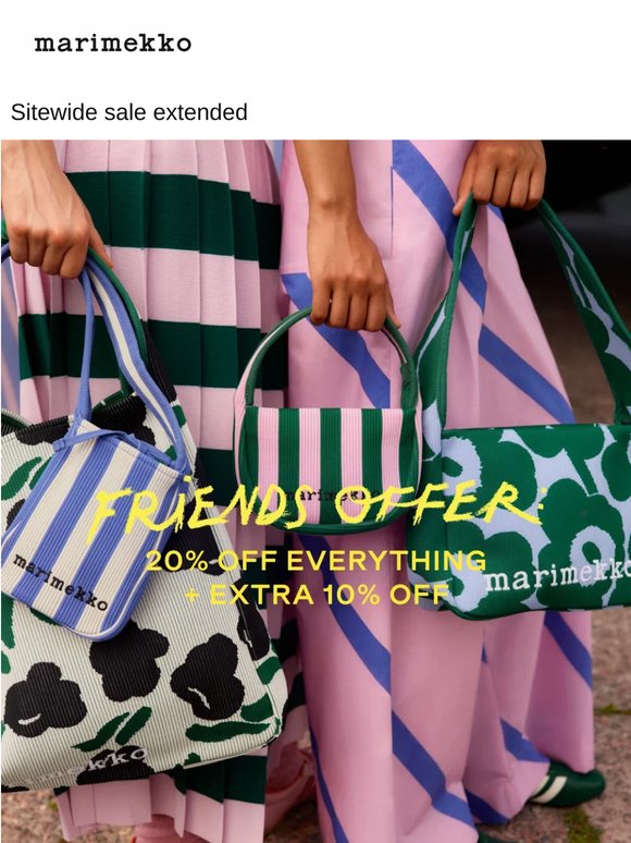 Extended: 20% off sitewide