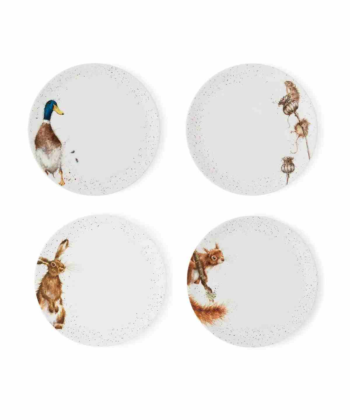  Wrendale Designs Set of 4 Coupe Plates