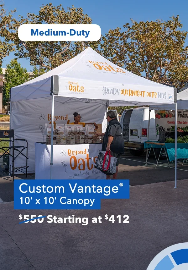 Custom Vantage® 10' x 10' Canopy