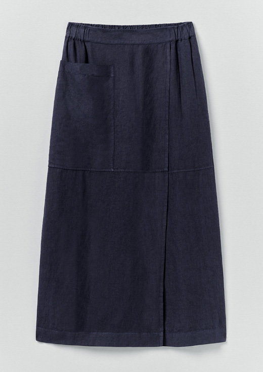 Garment Dyed Linen Apron Skirt