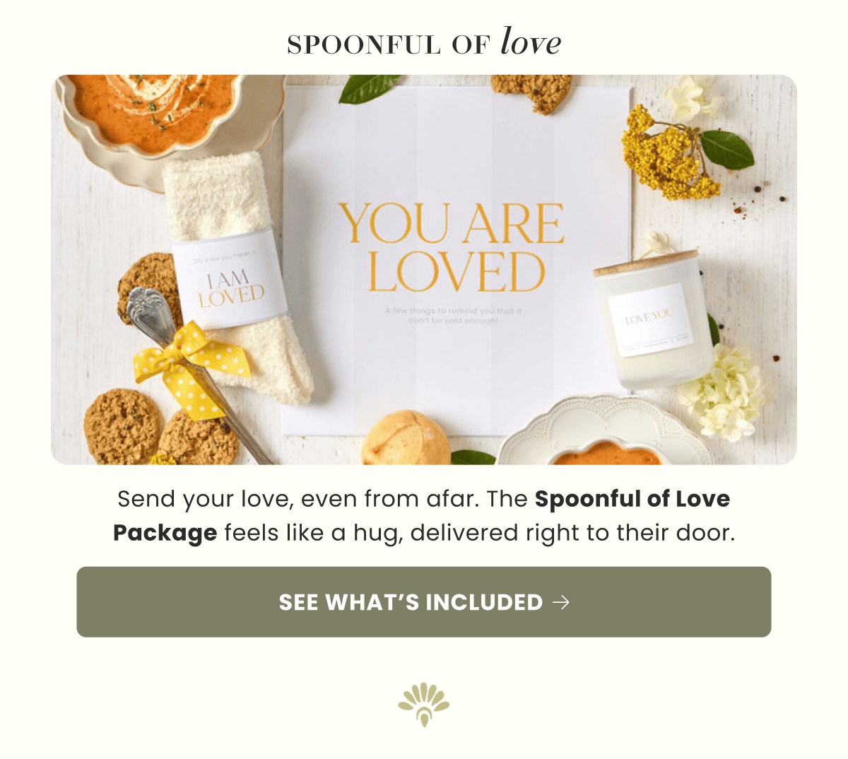 spoonful of love | Send your love, even from afar. The Spoonful of Love Package feels like a hug, delivered right to their door. | See what’s included