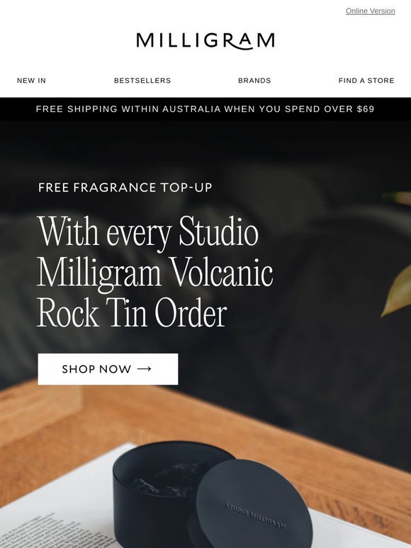 Scent Saver: Free Studio Milligram Fragrance