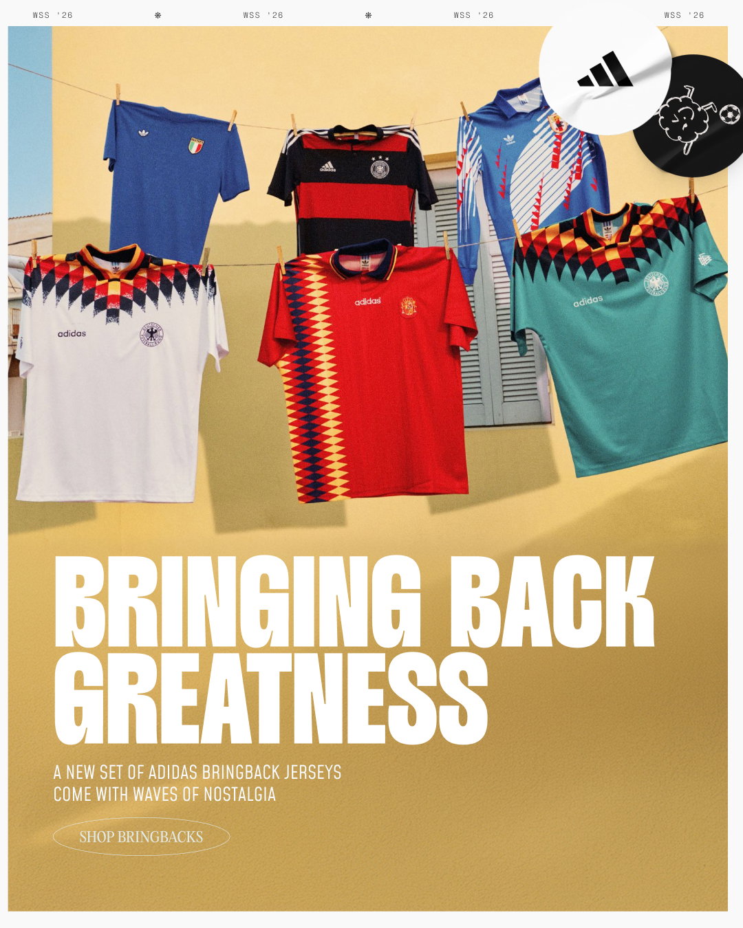 New adidas Bringback Jerseys