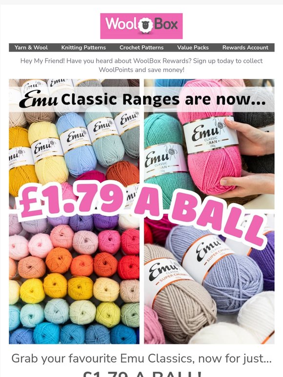 Grab Emu Classic For £1.79 Per Ball! 😍