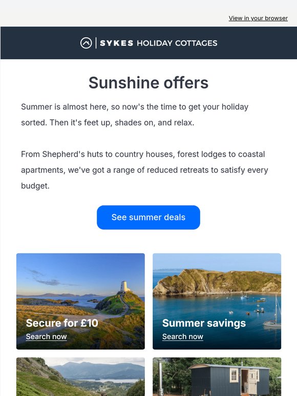 Get summer sorted