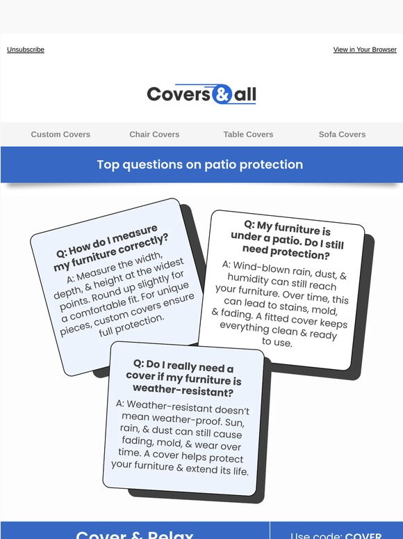 🏡 The ultimate patio protection FAQ guide