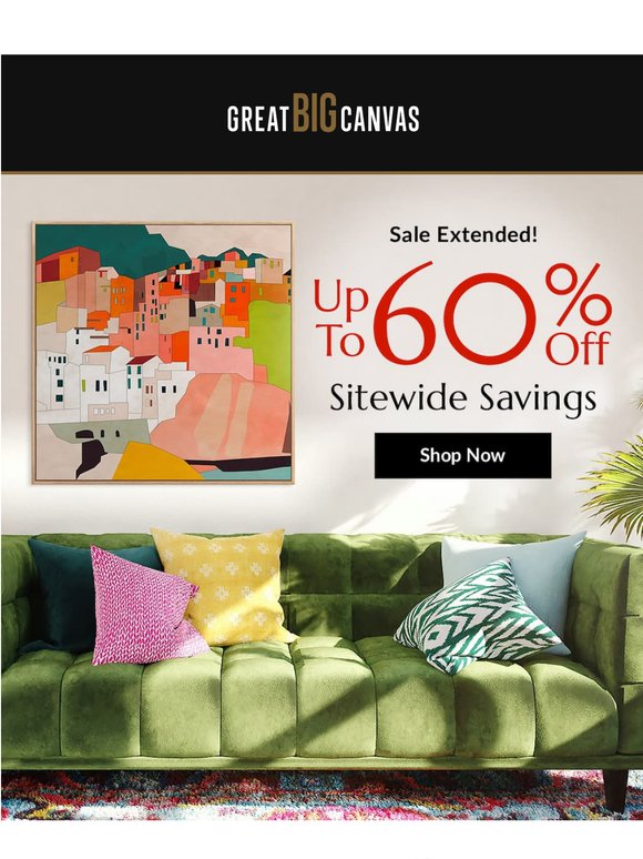 ‼️ This is your last chance for up to 60% off sitewide!