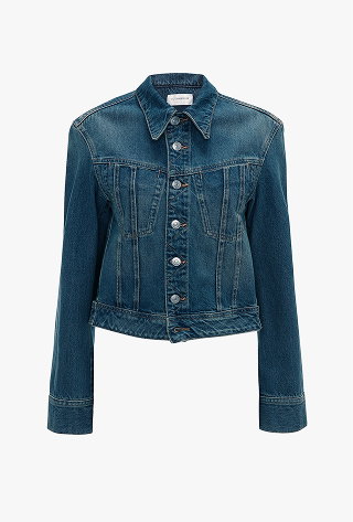 Denim Jacket In Mid Blue Wash