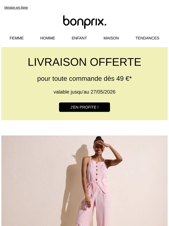 Livraison offerte dès 49 € – à domicile ou en point de retrait 🚚💨