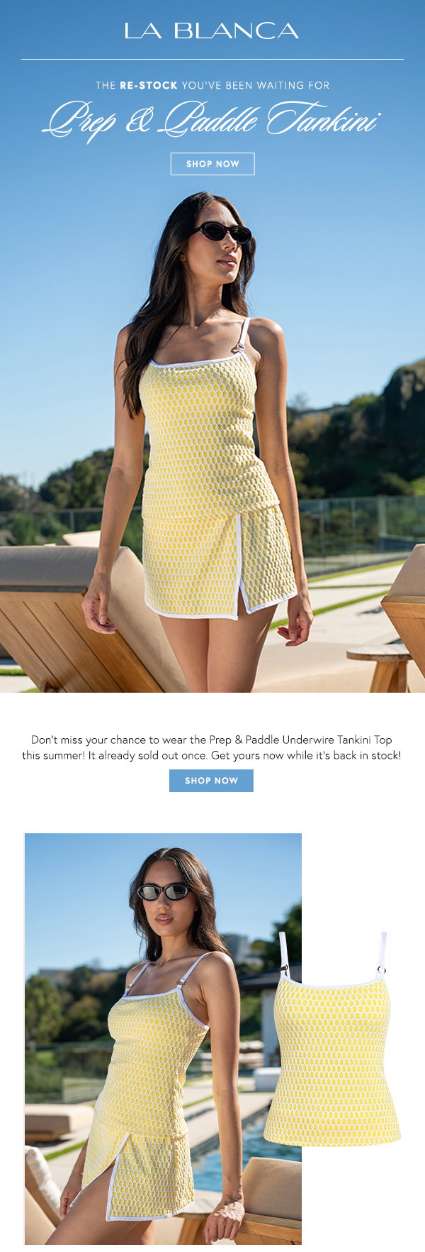 Prep & Paddle Underwire Tankini Top