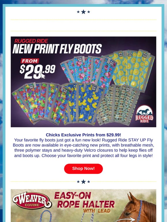 Just Dropped - Print Fly Boots $29.99 🐎