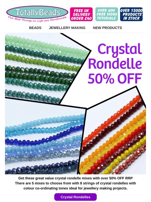 Crystal & Hematite Mixes + Birthday Discount 20% OFF