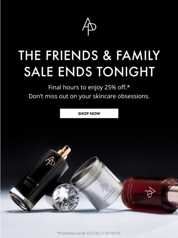 Finsl Hours: 25% Off Sitewide