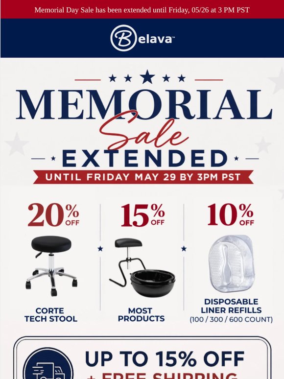 Memorial Day Deals Still Available!