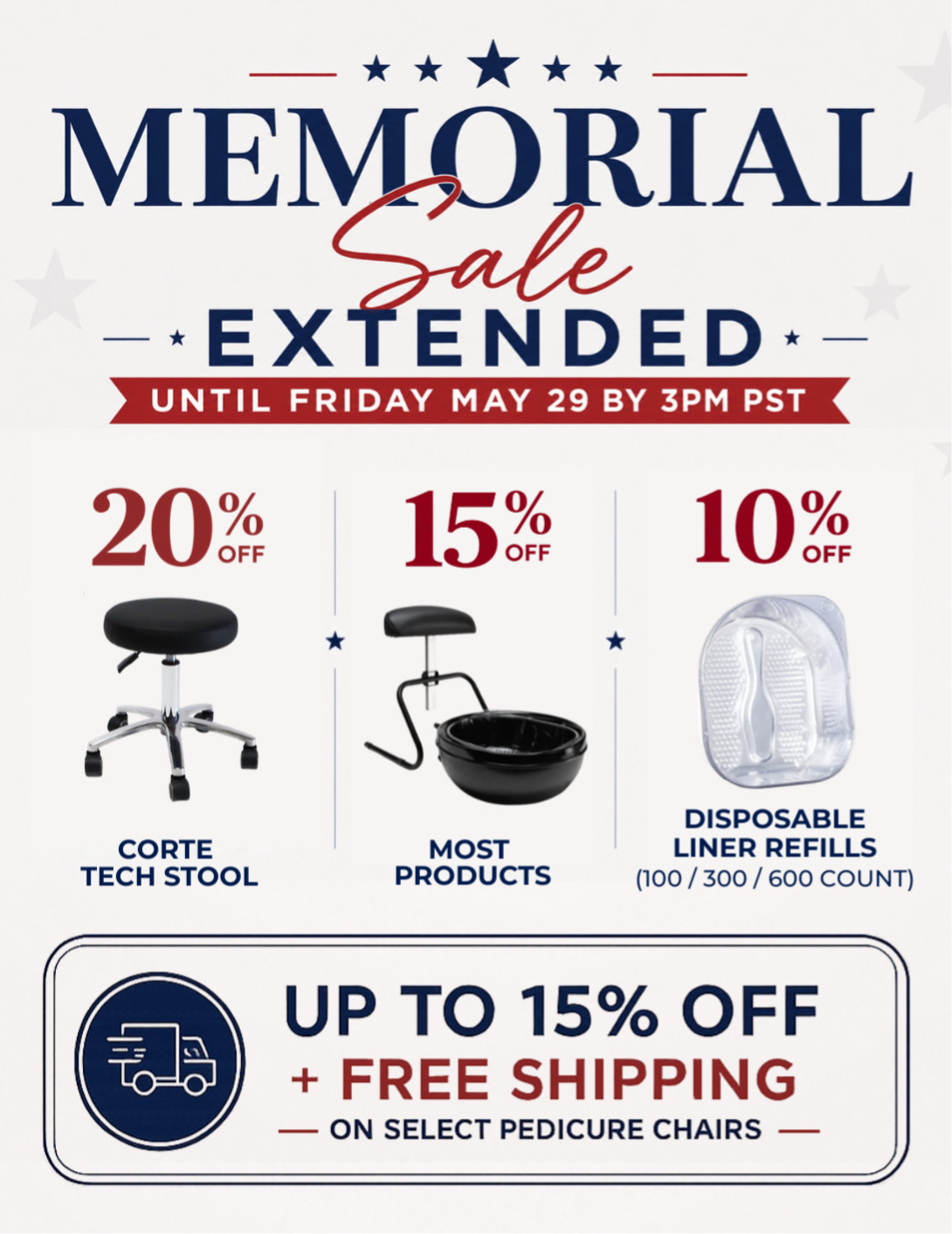 Memorial Day Sale Starts Now until May 26