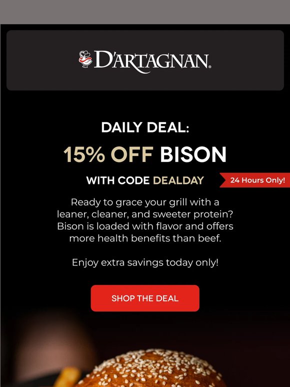 TODAY ONLY! 15% OFF Bison 🦬