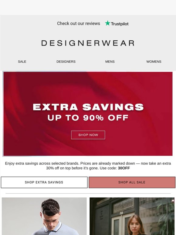 Extra 30% Off - Boss, Gant, Hoff, Clarks & More 💥