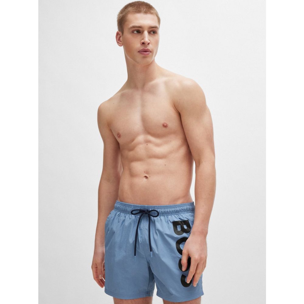 Image of BOSS Open Blue Octopus Swim Short