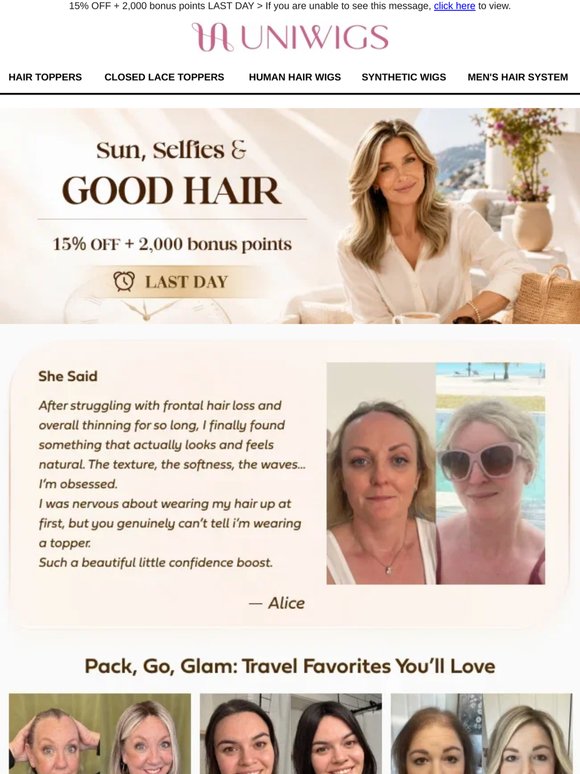 Travel season is calling ✨ Got your hair bestie ready? 🧳