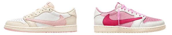 Jordan 1 Low Pink and Jordan 1 Low Tropical