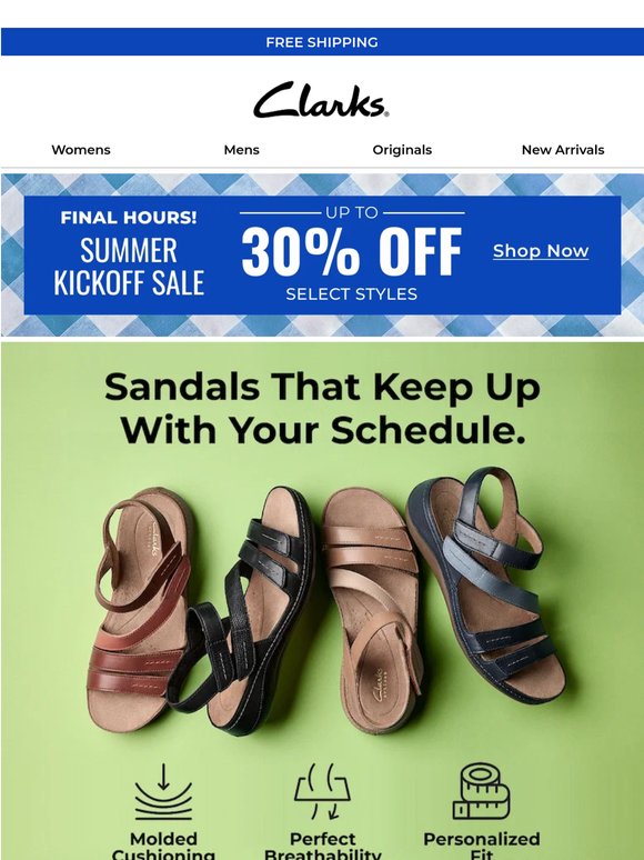 Explore Sandals Made For Every Moment On Your Calendar