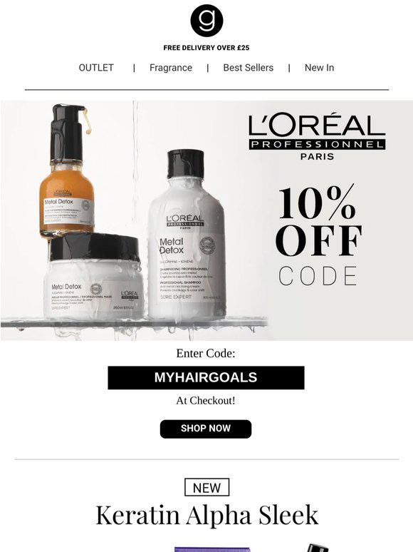 💜 15% Off + Extra 10% Off L'Oreal Professionnel Orders!