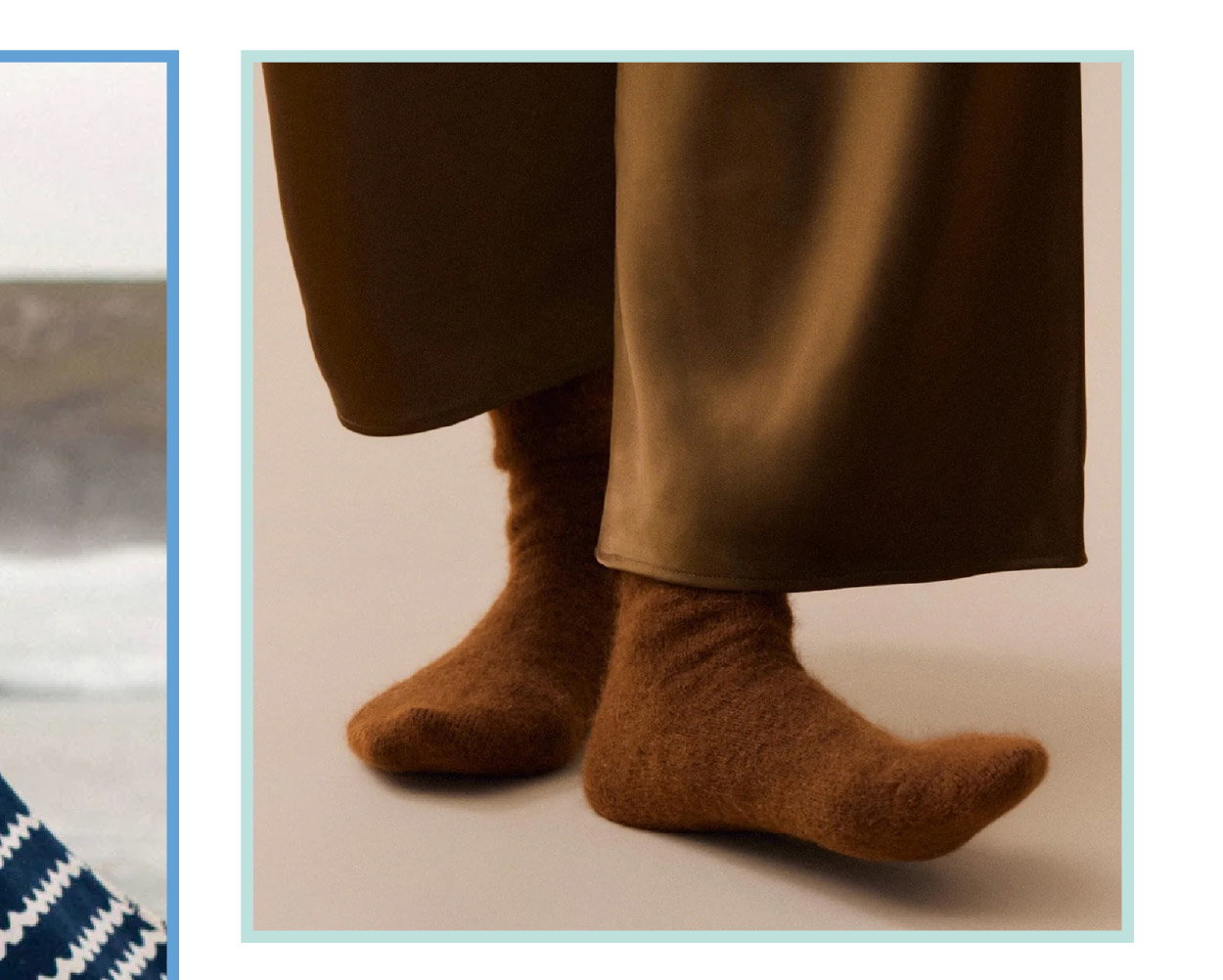 CHESTNUT BROWN MEDIUM ALPACA SOCKS