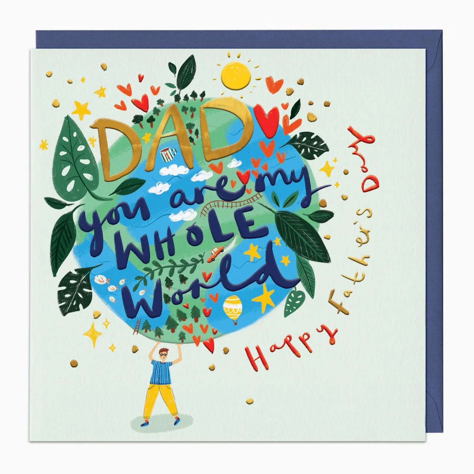 Image of H219 - My Whole World Father's Day Card