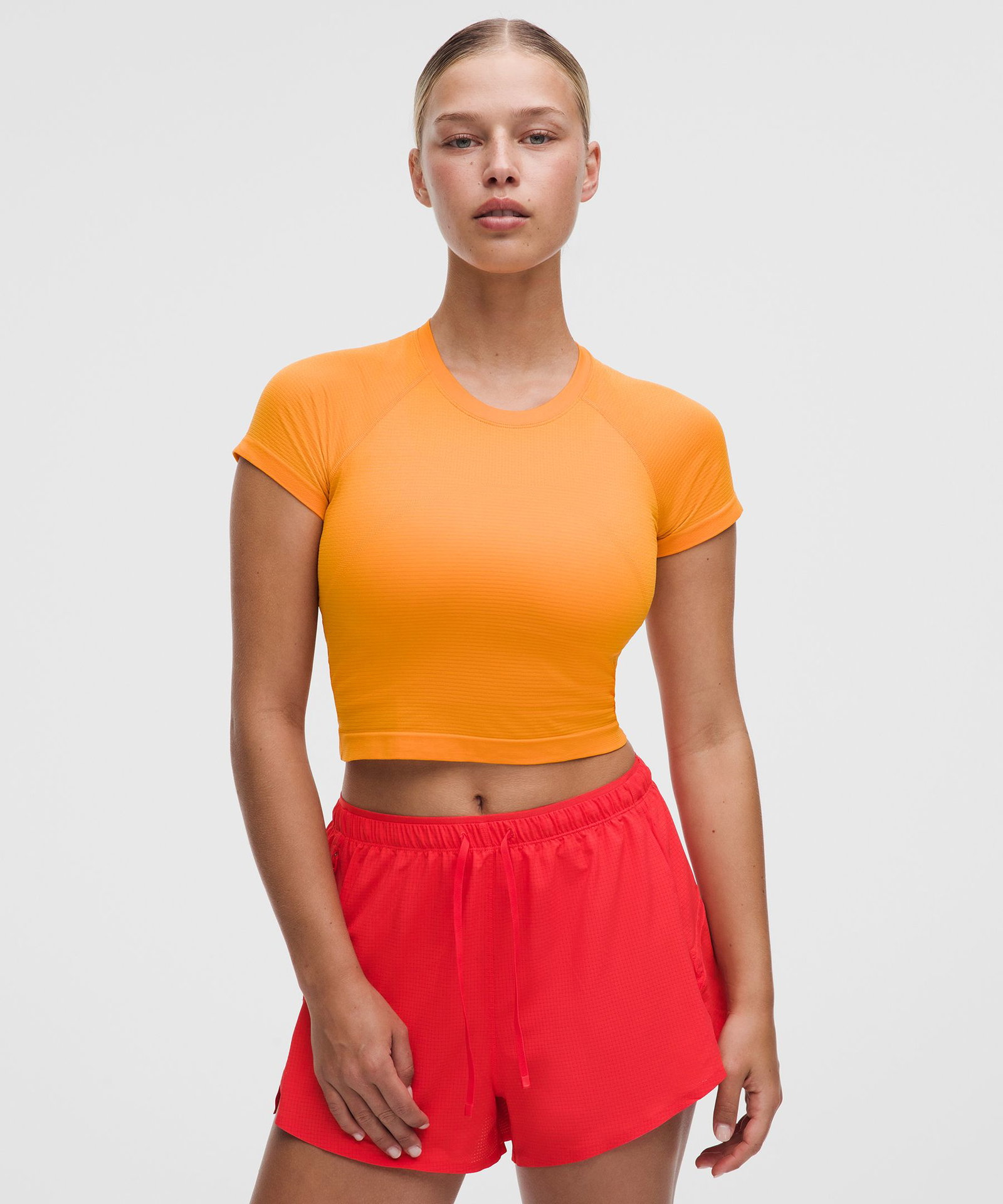 Swiftly Tech Cropped Short-Sleeve Shirt