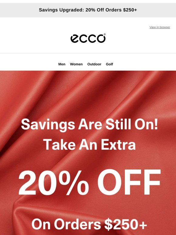 Save 20% On Orders $250+!