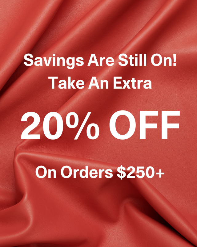 Savings are still on! Save an extra 20% off orders $250+