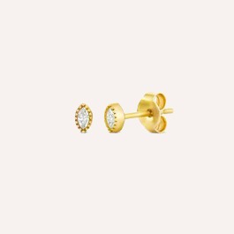 Mini Marquise Lab-Grown Diamond Stud Earrings