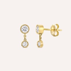 Lab-Grown Diamond Double Diamond Stud