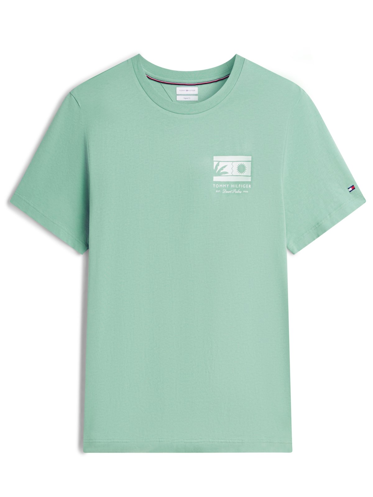 T-Shirt aus Baumwolle mit Label-Print, Regular Fit