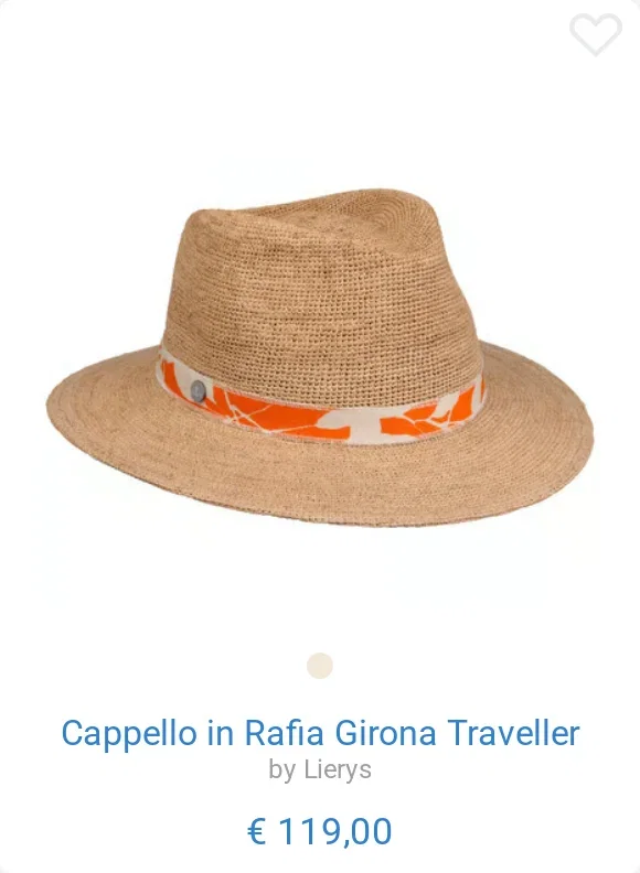 Cappello in Rafia Girona Traveller by Lierys