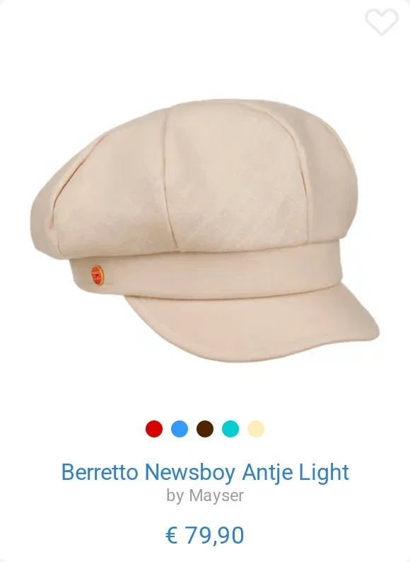 Berretto Newsboy Antje Light by Mayser
