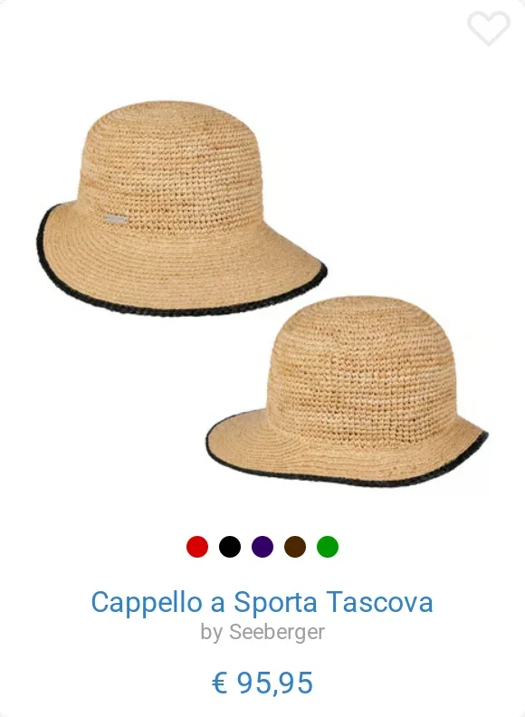 Cappello a Sporta Tascova by Seeberger
