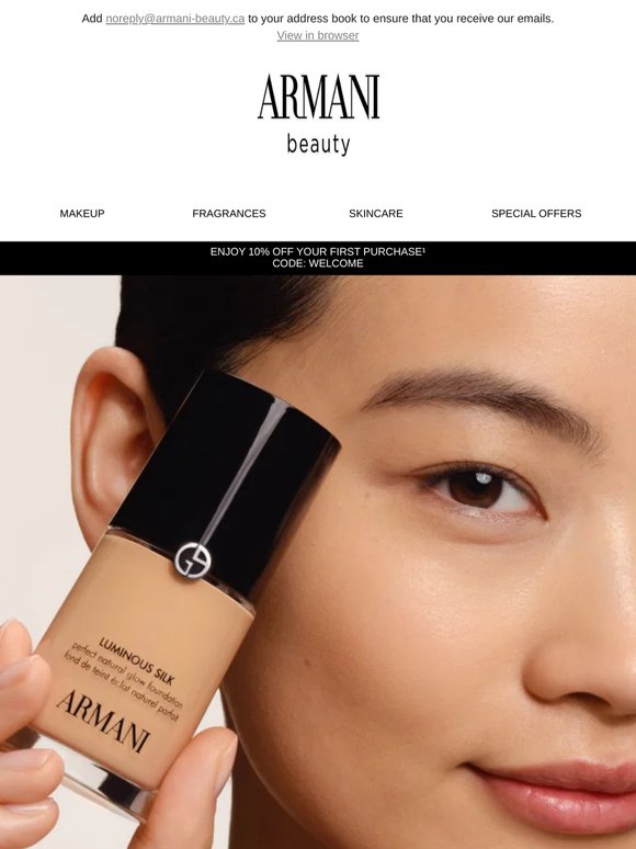 It's time to write your story with Armany beauty