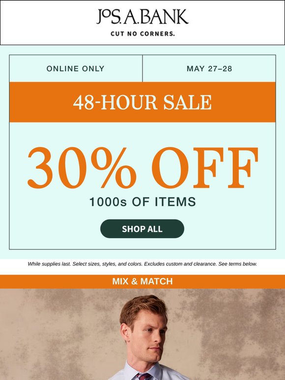 🚨 30% off 1000s of items—48-Hour Sale 🚨